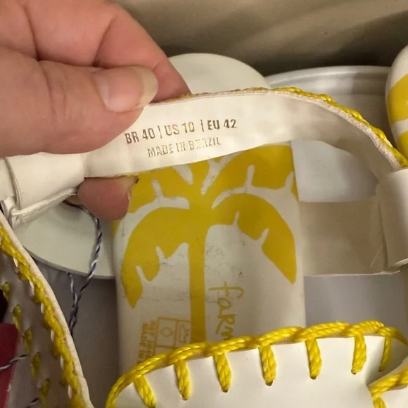 NWT FARM Rio Whipstitch Palm Tree Sandals
Size 10 - Picture 3 of 6